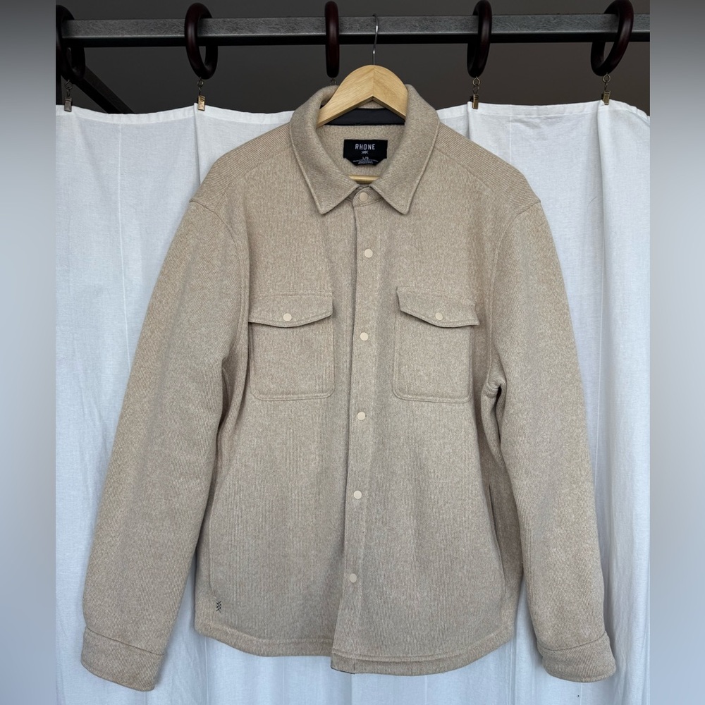 Rhone fleece jacket - light tan, large